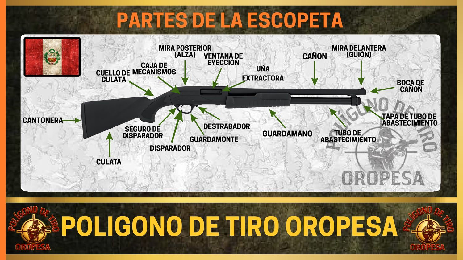 Partes de la escopeta