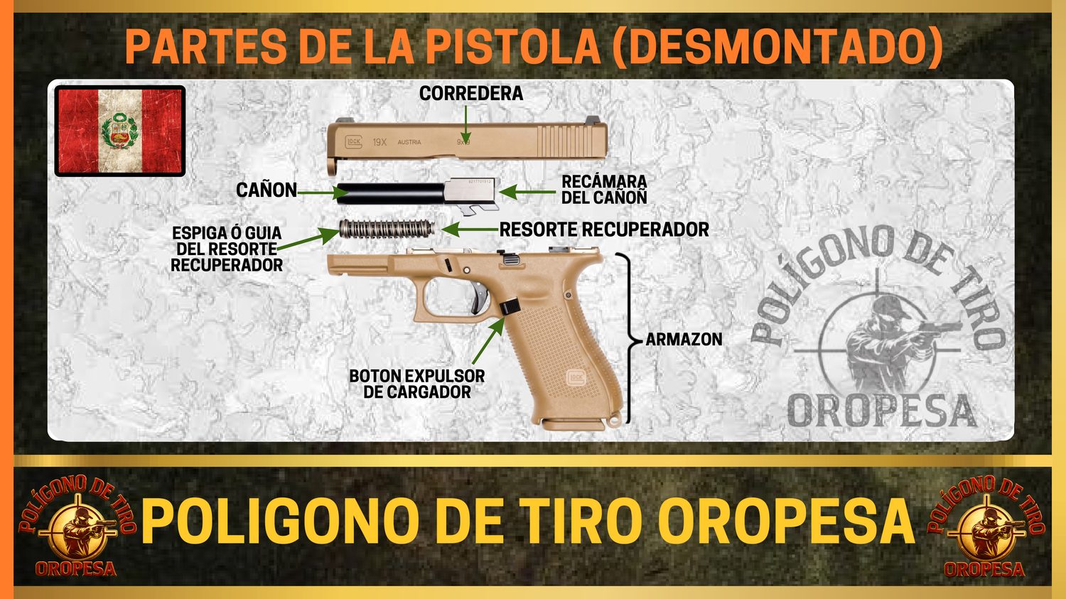 Pistola desmontada